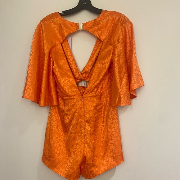 Significant Other Orange Isabel Romper - Picture 6 of 7